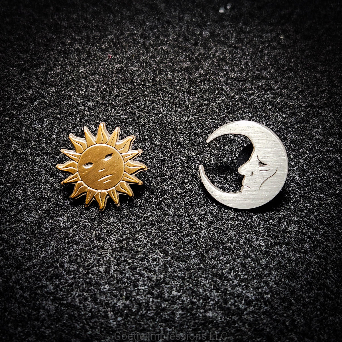 Sun and Moon Enamel Pin