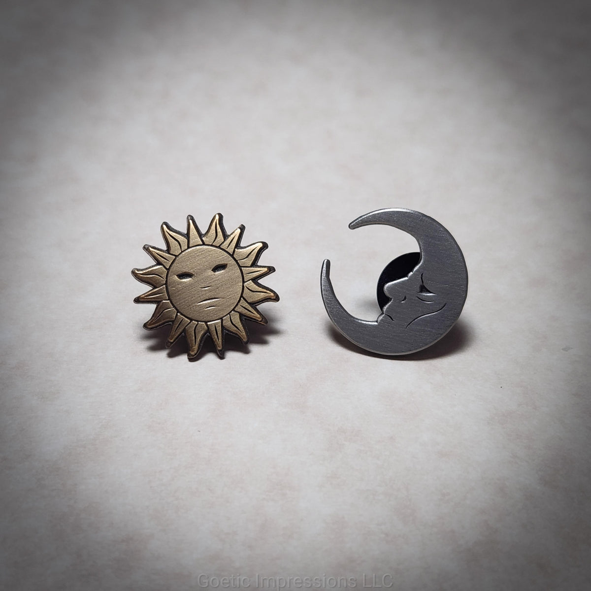 Sun and Moon Enamel Pin