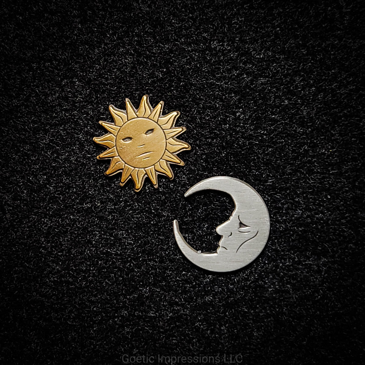 Sun and Moon Enamel Pin