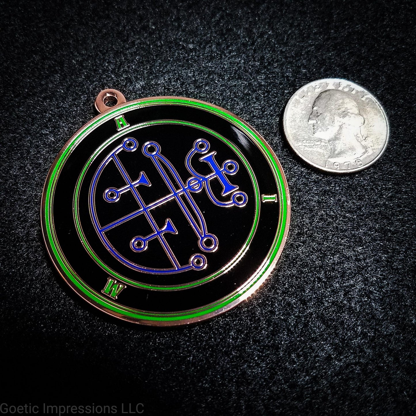 Aim sigil medallion.