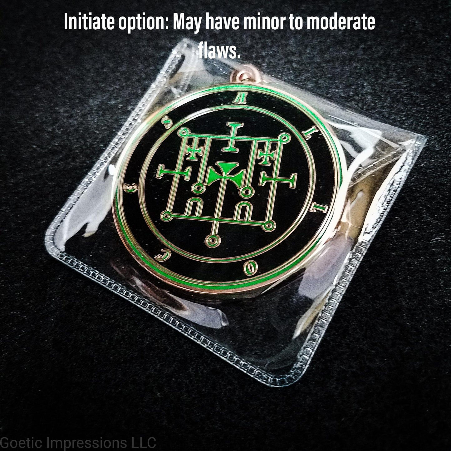 Initiate Alloces sigil medallion.