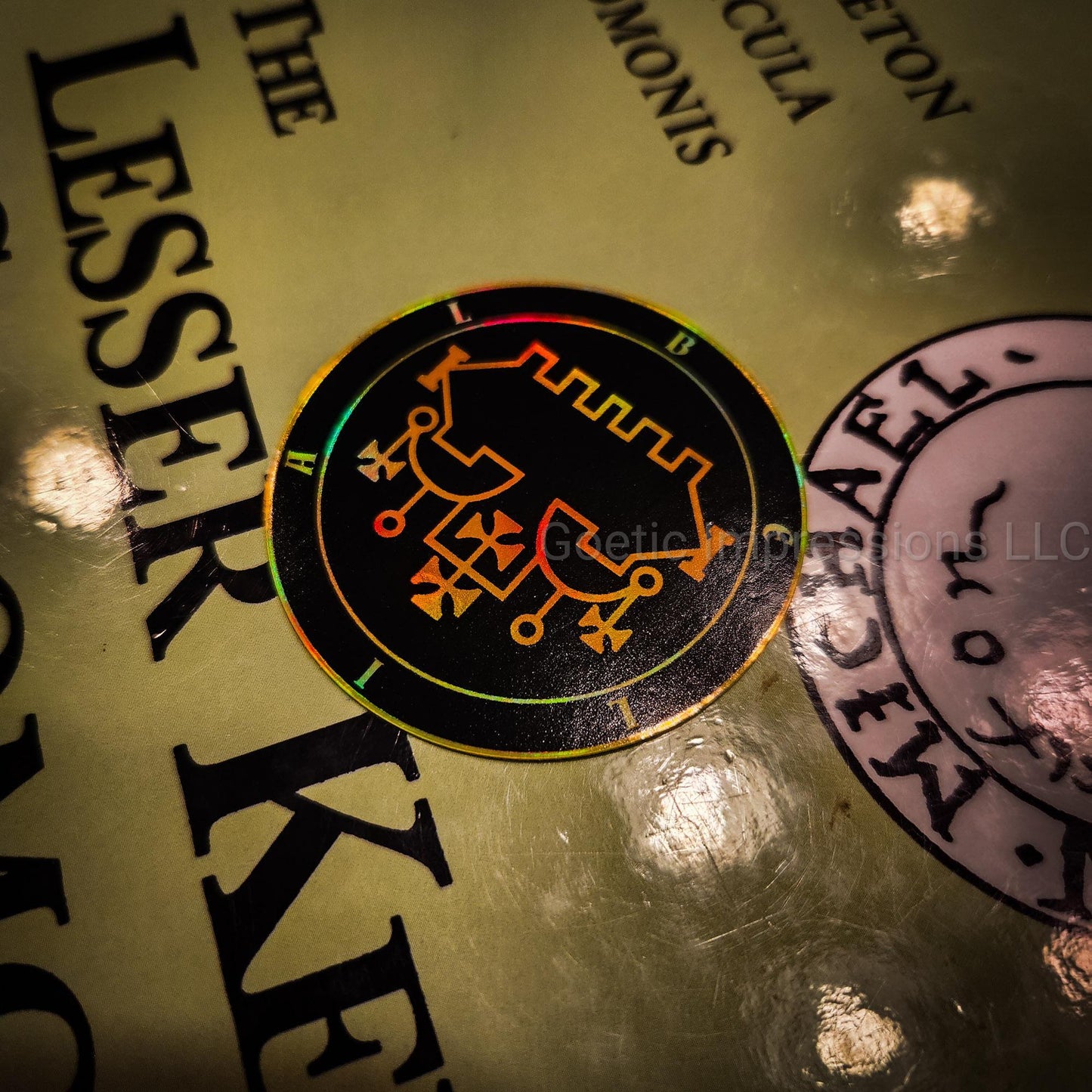 Belial Sigil Holographic Sticker