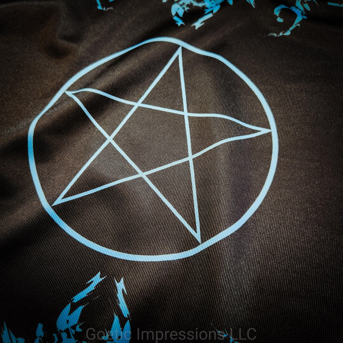 Blue Pentagram Altar Cloth
