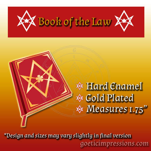 Book of the Law Enamel Pin