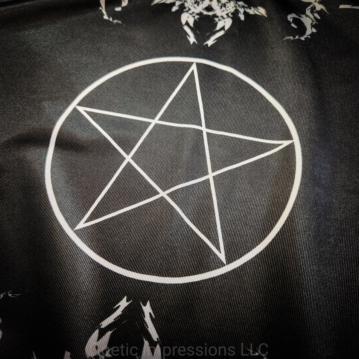 Grey Pentagram Altar Cloth