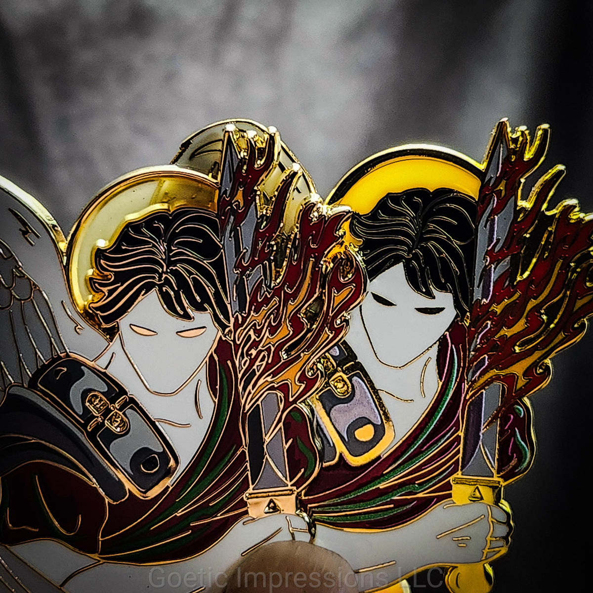 Archangel Michael Enamel Pin