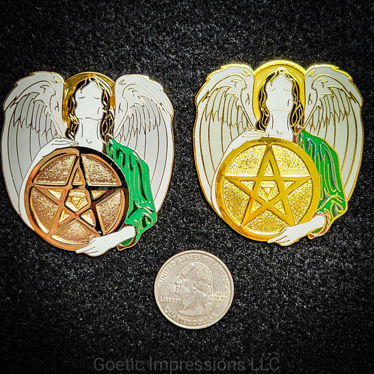 Archangel Uriel Enamel Pin