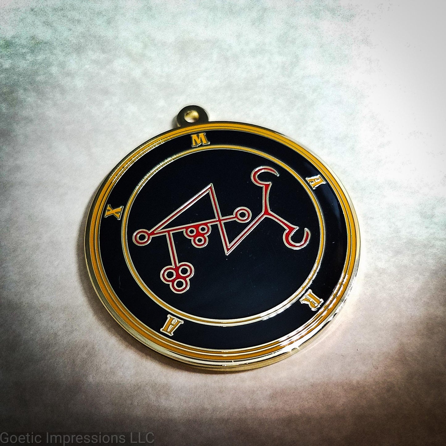 Marax sigil medallion.
