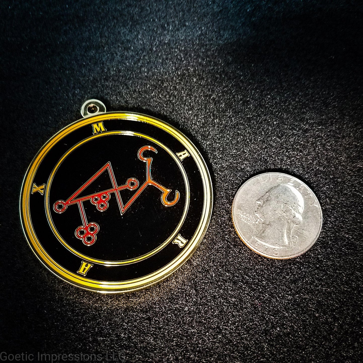 Marax sigil medallion.