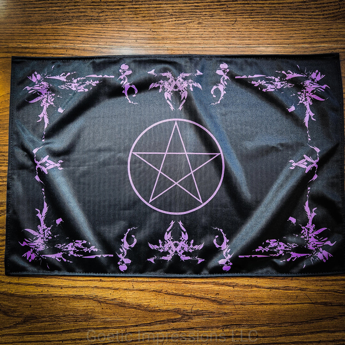 Purple Pentagram Altar Cloth