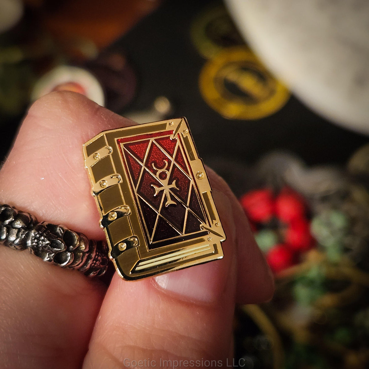 Book of Oberon Enamel Pin