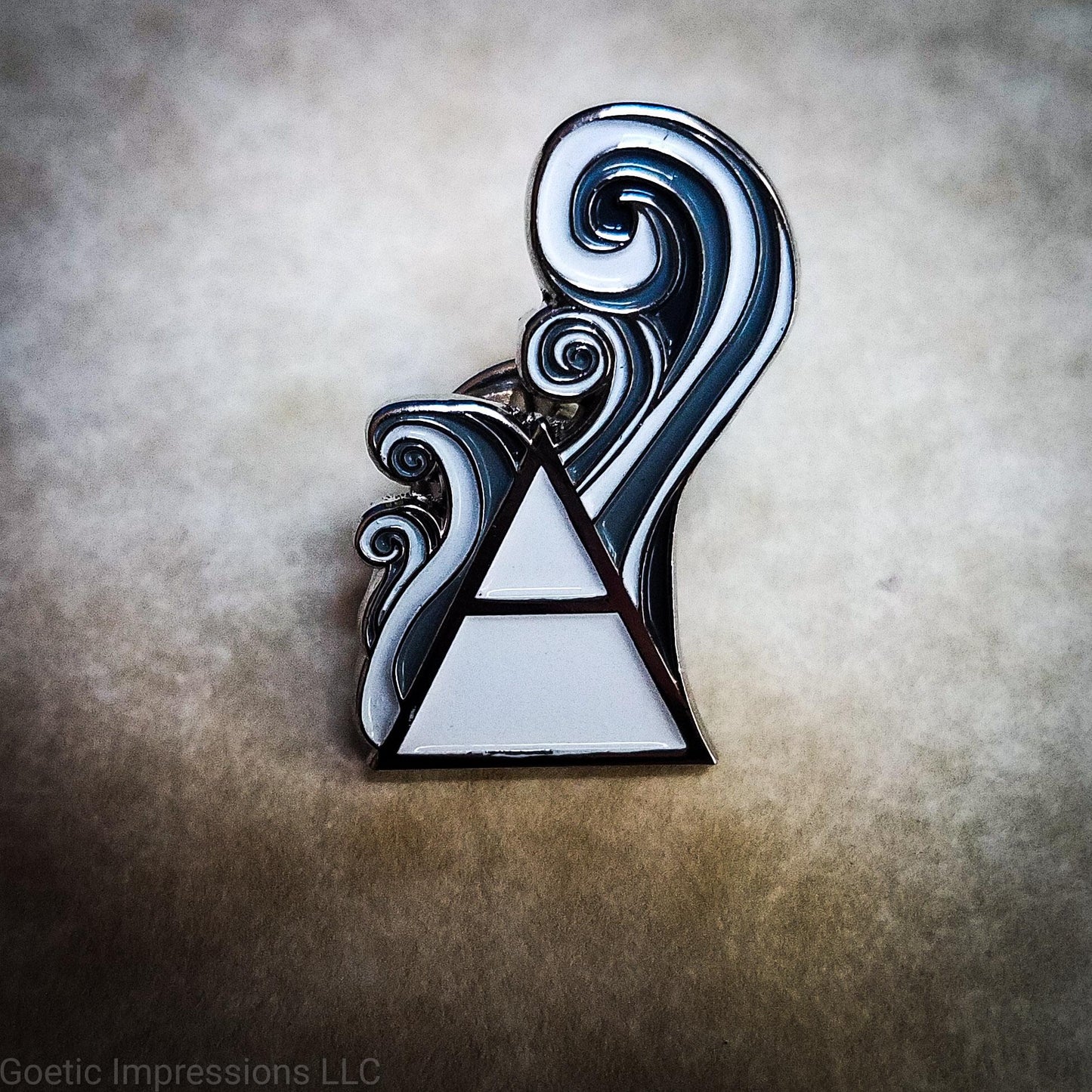 Air elemental alchemy pin