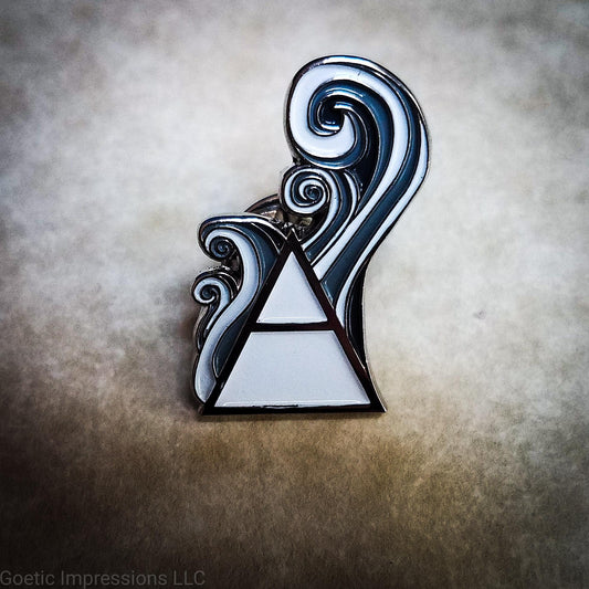 Air elemental alchemy pin
