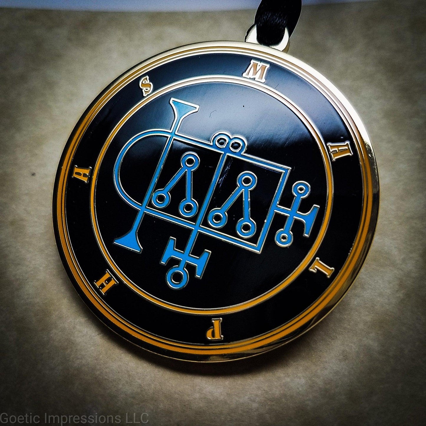 Malphas Sigil Medallion - Ars Goetia Demon Seal