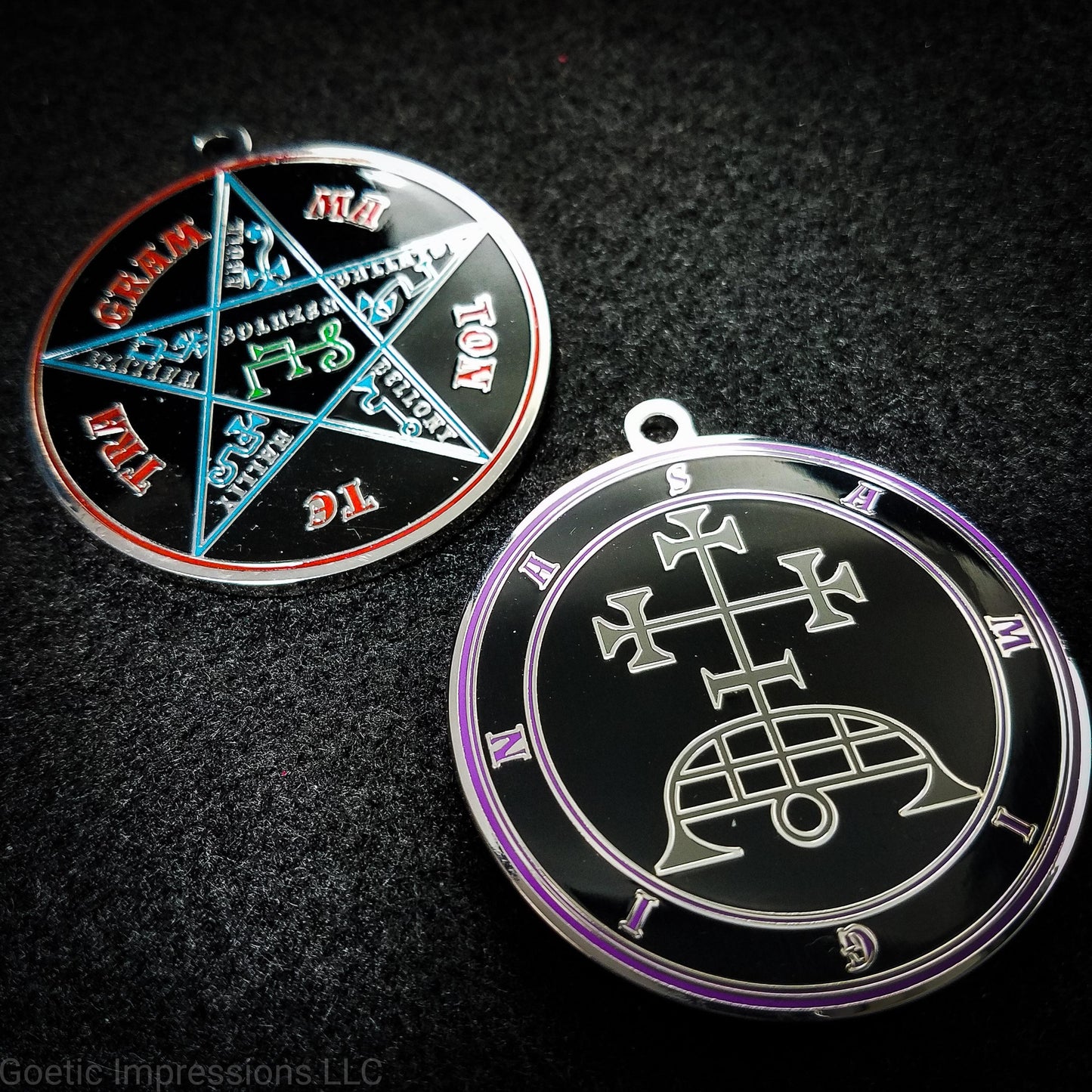 Ars goetia Samigina seal with the Pentacle of Solomon on the reverse side