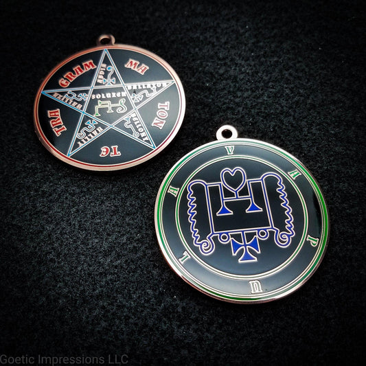 Ars goetia Vapula seal with the Pentacle of Solomon on the reverse side