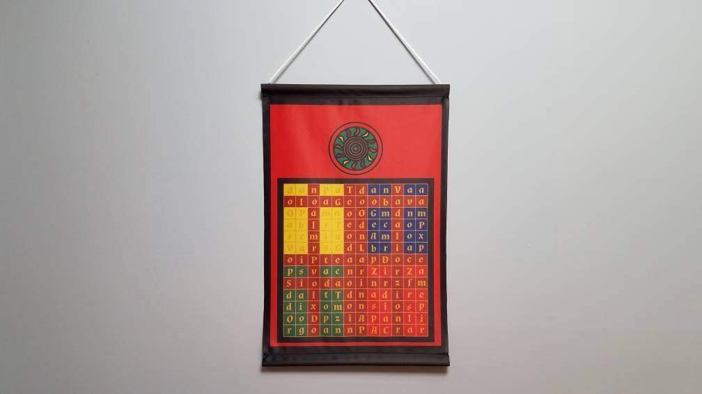 Enochian Fire Elemental Watchtower Banner