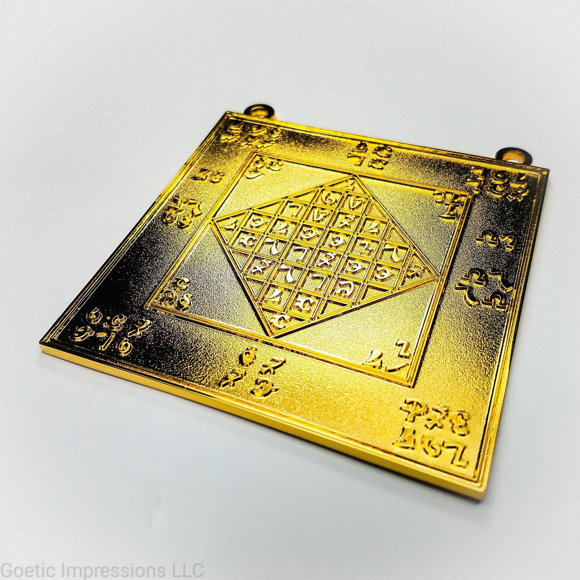 Gold Enochian Amulet