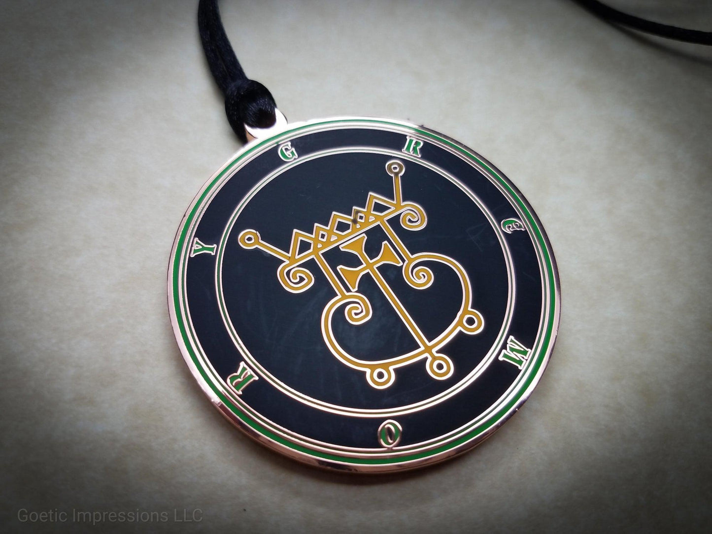 Gremory sigil talisman in copper