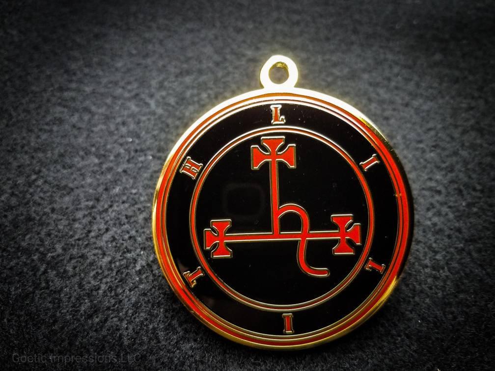 Black and Red Lilith seal medallion
