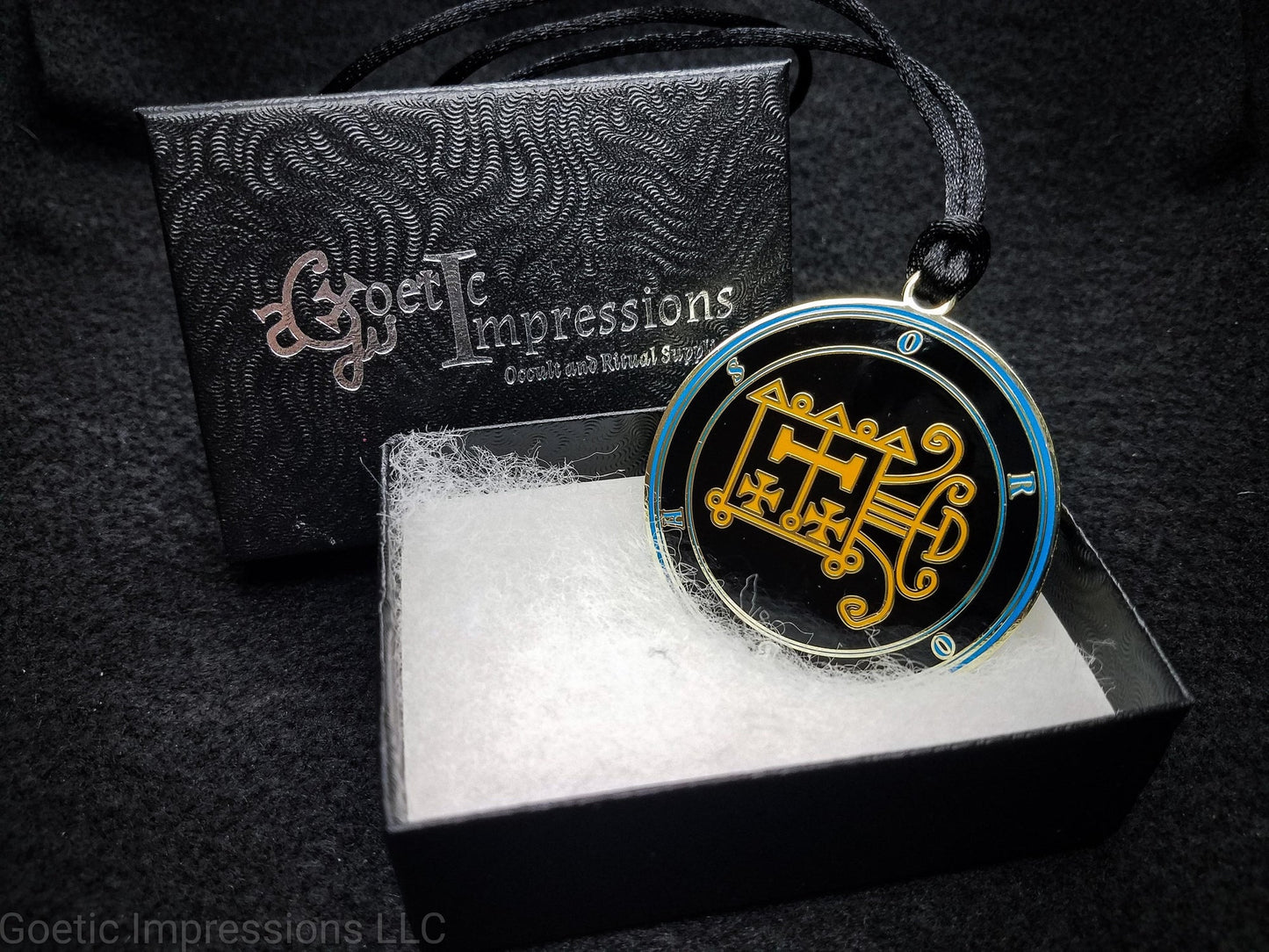 Brass Magus Orobas sigil pendant
