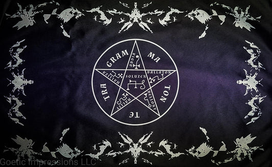Lesser Key of Solomon: Ars Goetia Pentacle of Solomon Altar Cloth