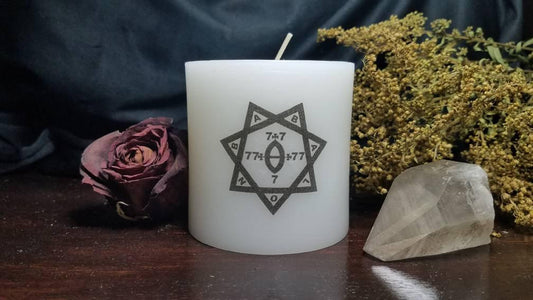 Babalon Star sigil pillar candle