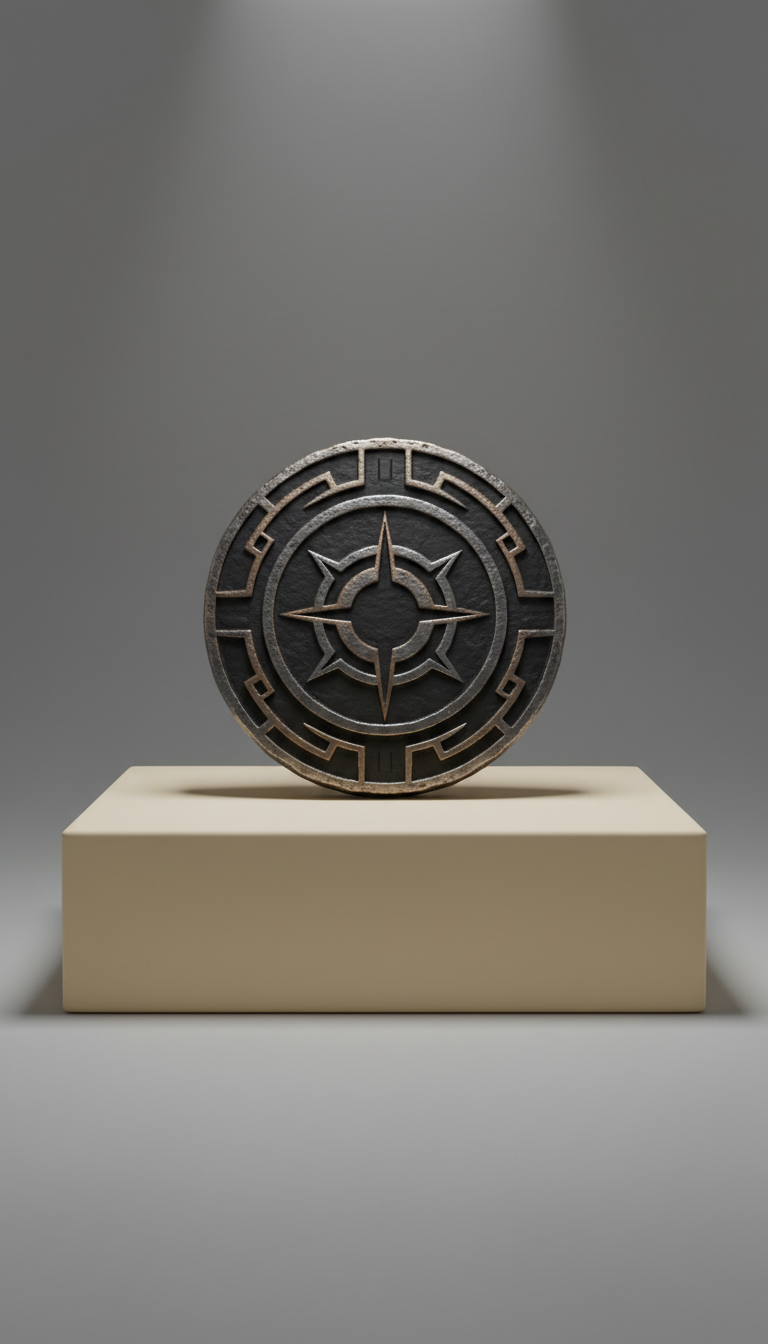Ritual Medallion in Midnight Graphite