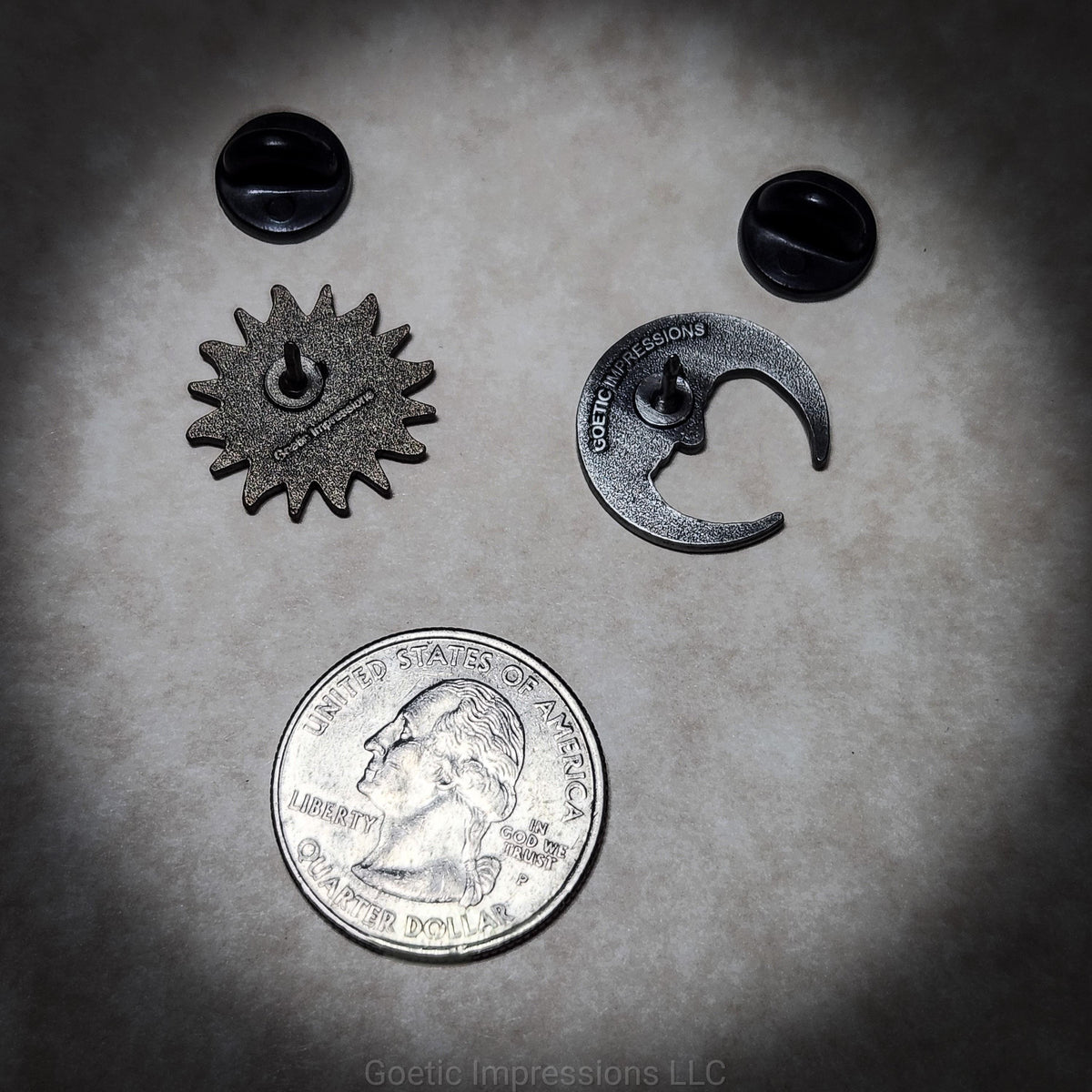 Sun and Moon Enamel Pin