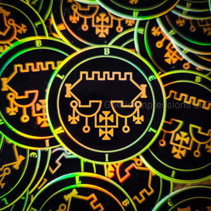 Belial Sigil Holographic Sticker