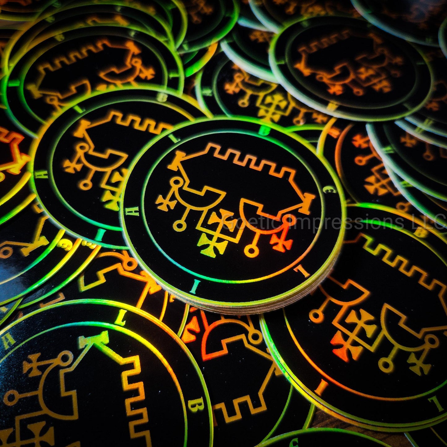 Belial Sigil Holographic Sticker