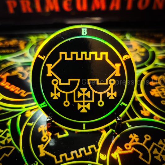 Belial Sigil Holographic Sticker