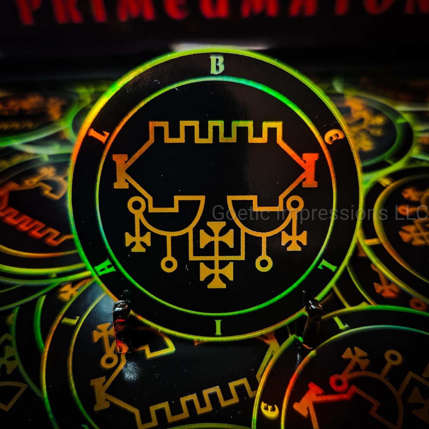 Belial Sigil Holographic Sticker