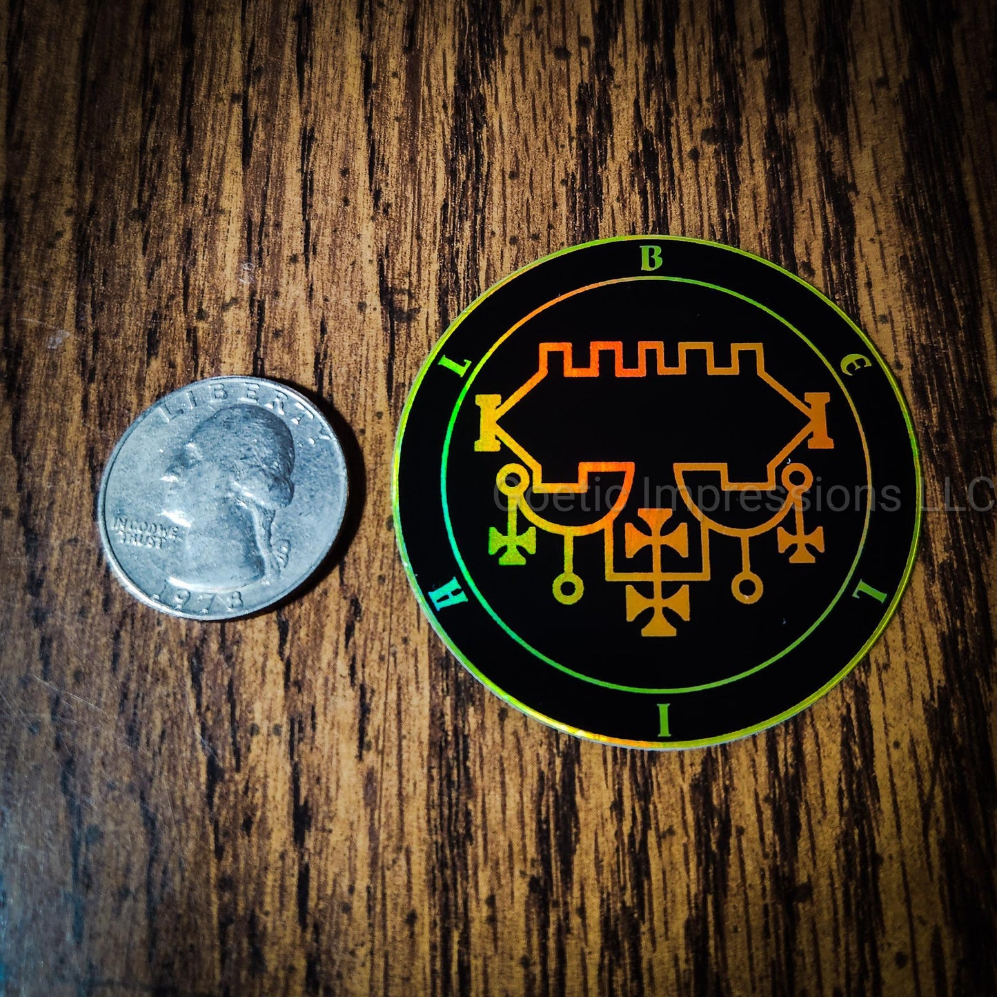 Belial Sigil Holographic Sticker