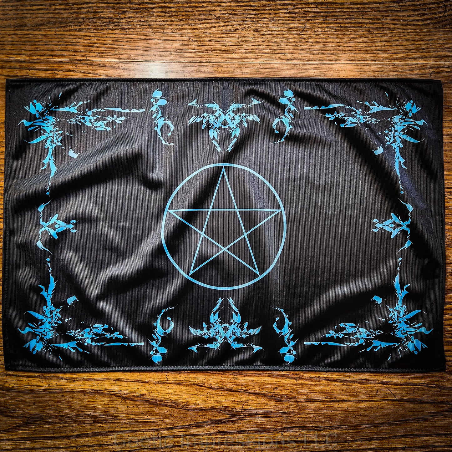 Blue Pentagram Altar Cloth