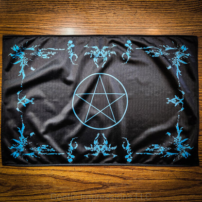 Blue Pentagram Altar Cloth