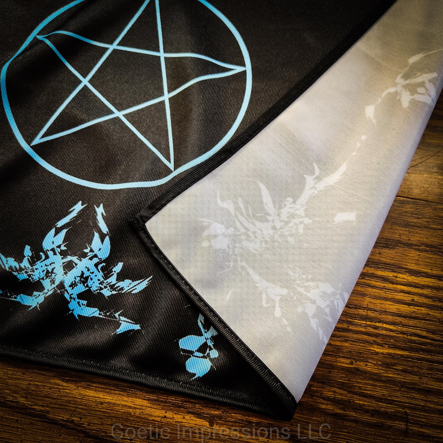 Blue Pentagram Altar Cloth