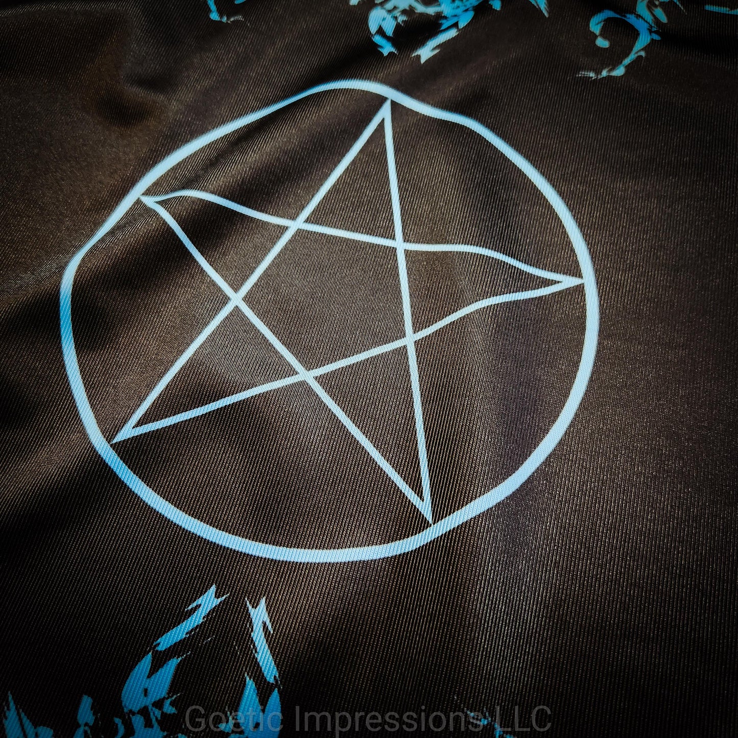Blue Pentagram Altar Cloth