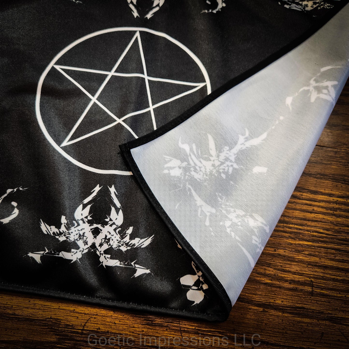 Grey Pentagram Altar Cloth