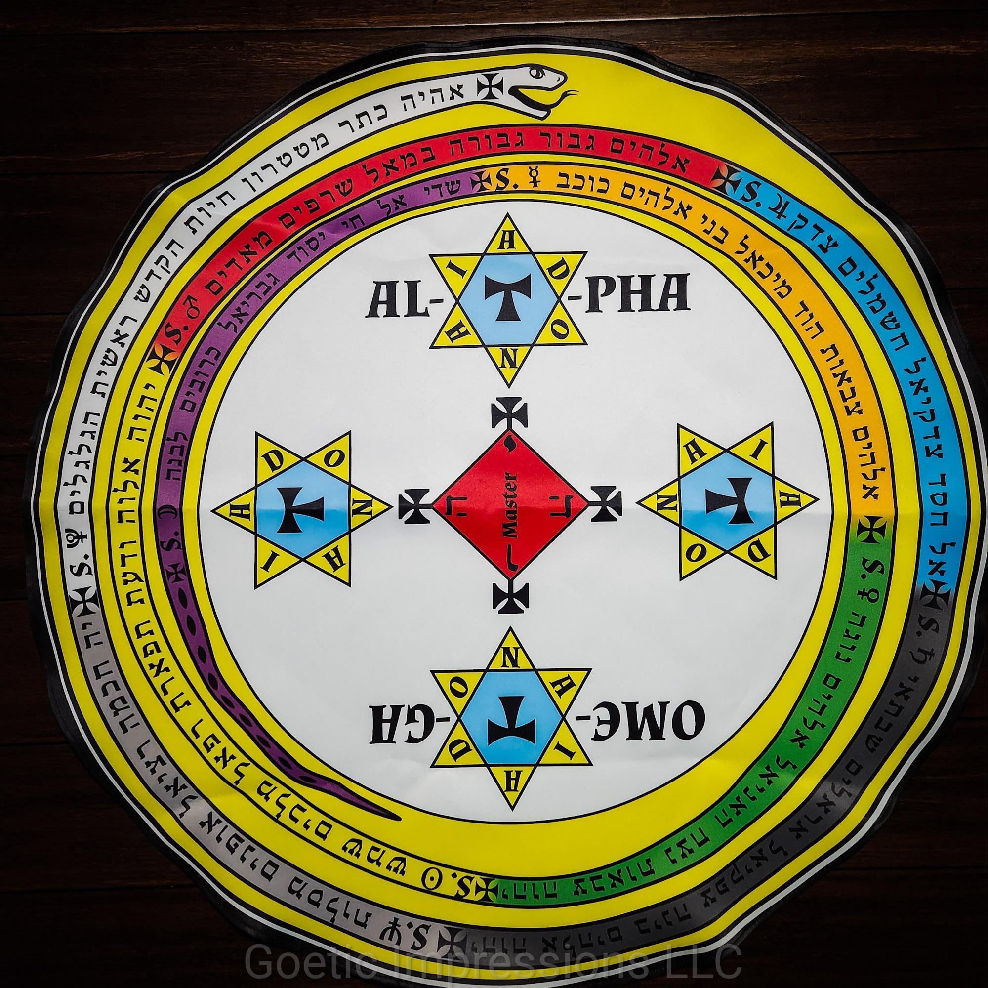 Goetia Ritual Circle The Magickal Circle and Triangle of Solomon - Goetic Impressions