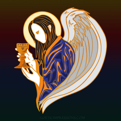 Archangel Gabriel Enamel Pin