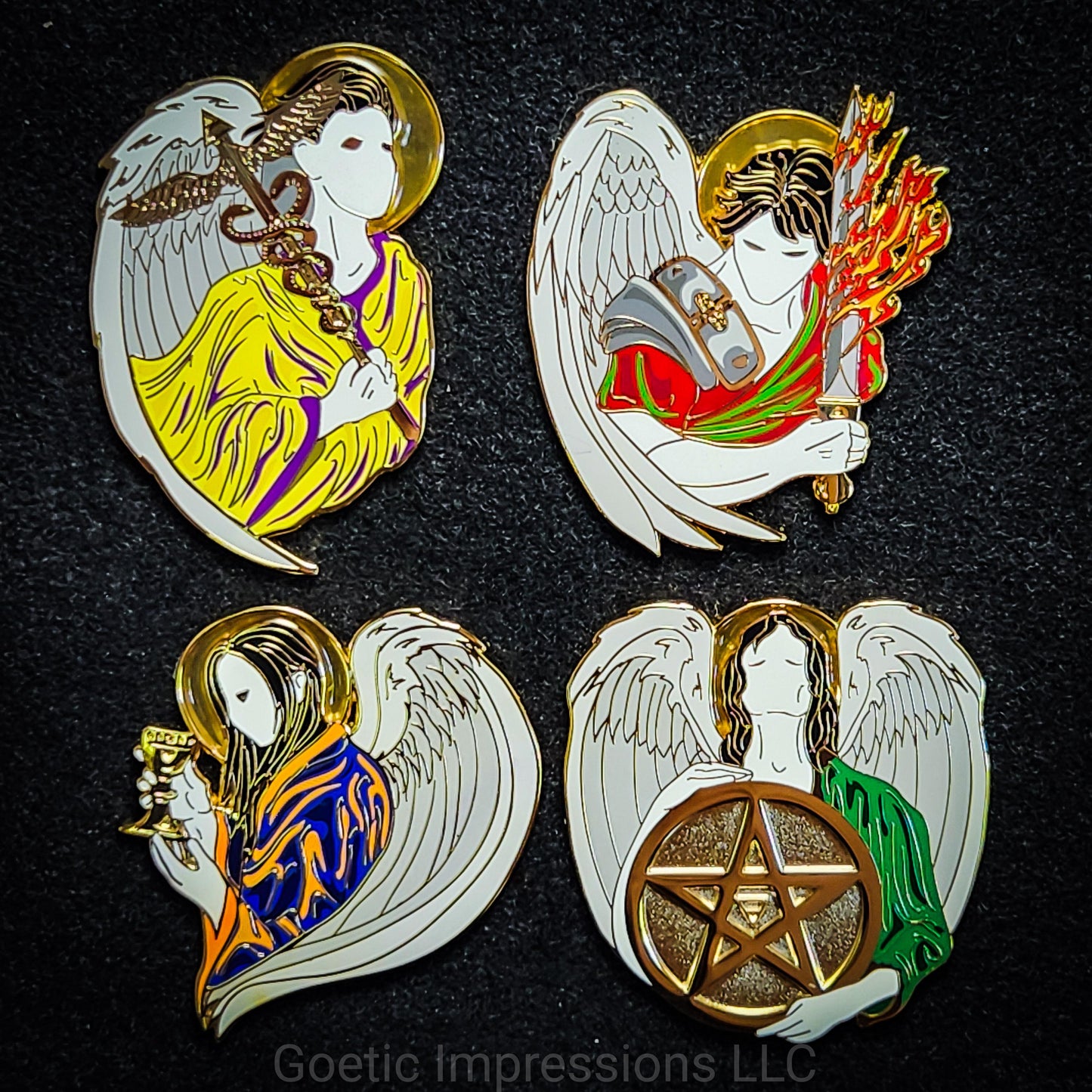 LBRP Archangel Raphael Enamel Pin
