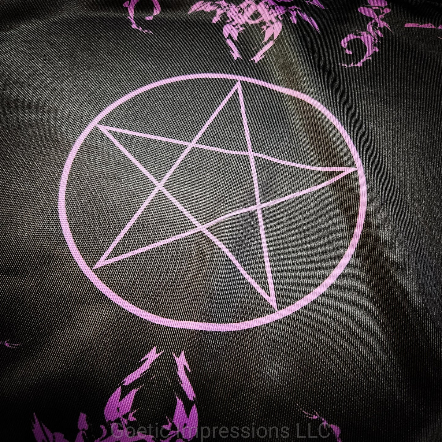 Purple Pentagram Altar Cloth