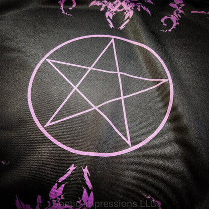 Purple Pentagram Altar Cloth