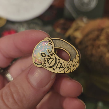 Ring of Invisibility Enamel Pin