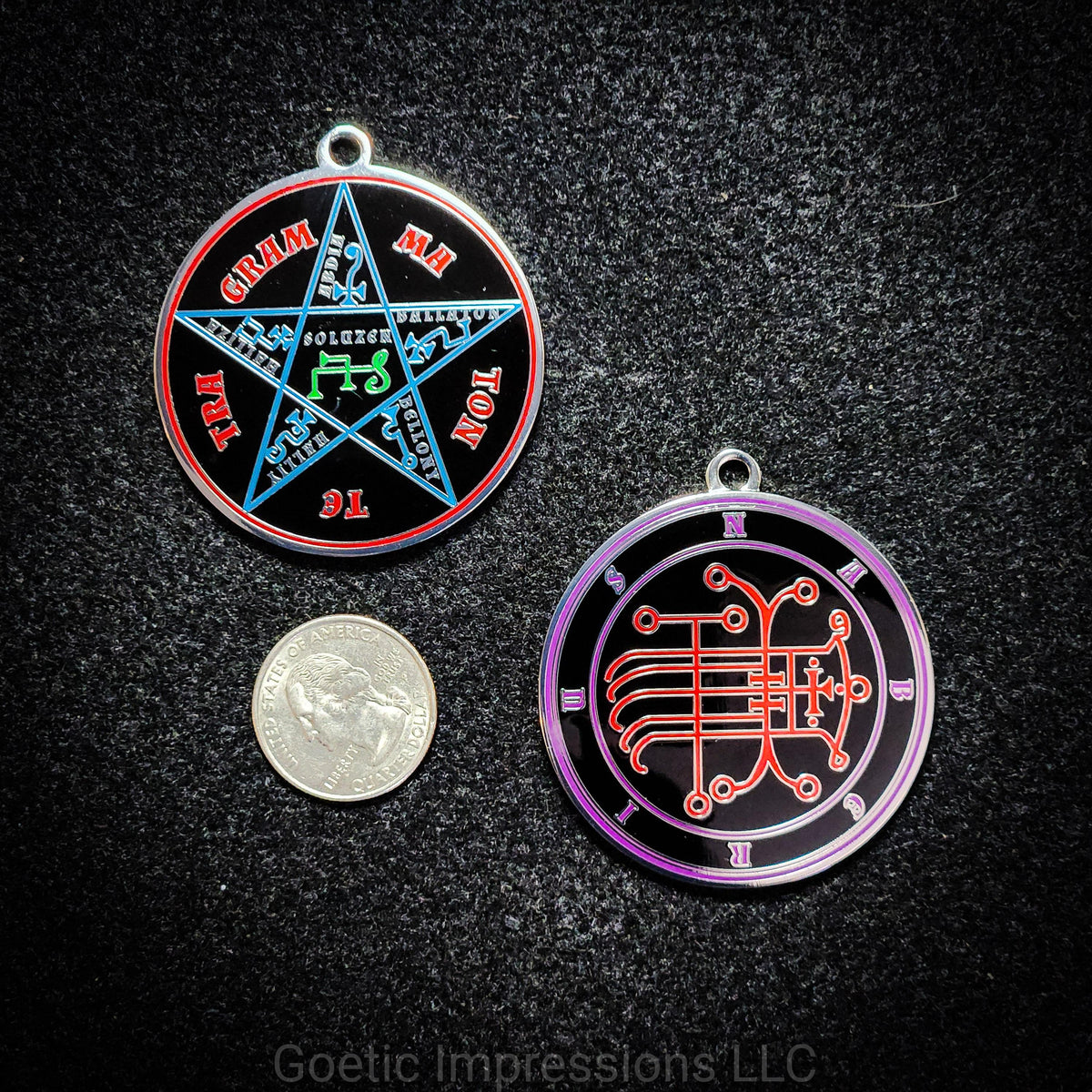 Naberius Sigil Medallion - Ars Goetia Demon Seal