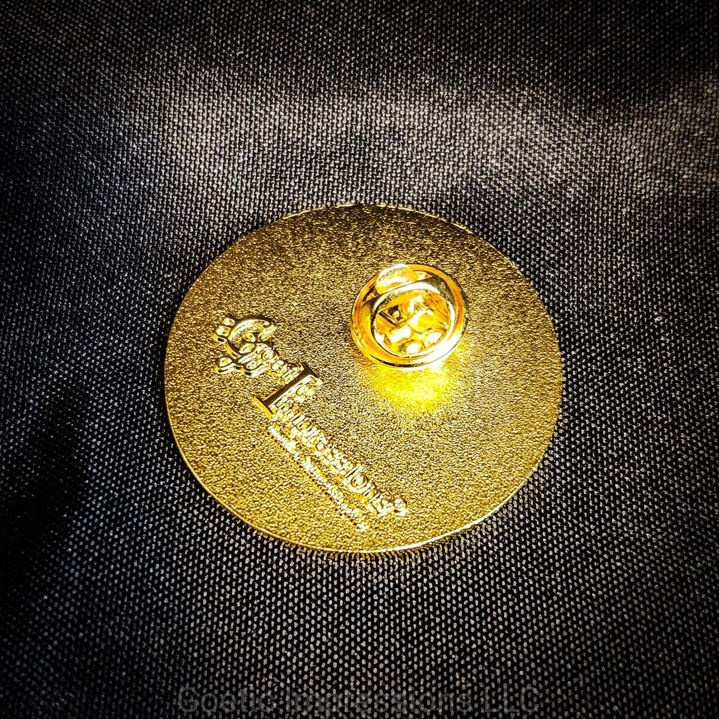 Thelemic Solar Eclipse Enamel Pin