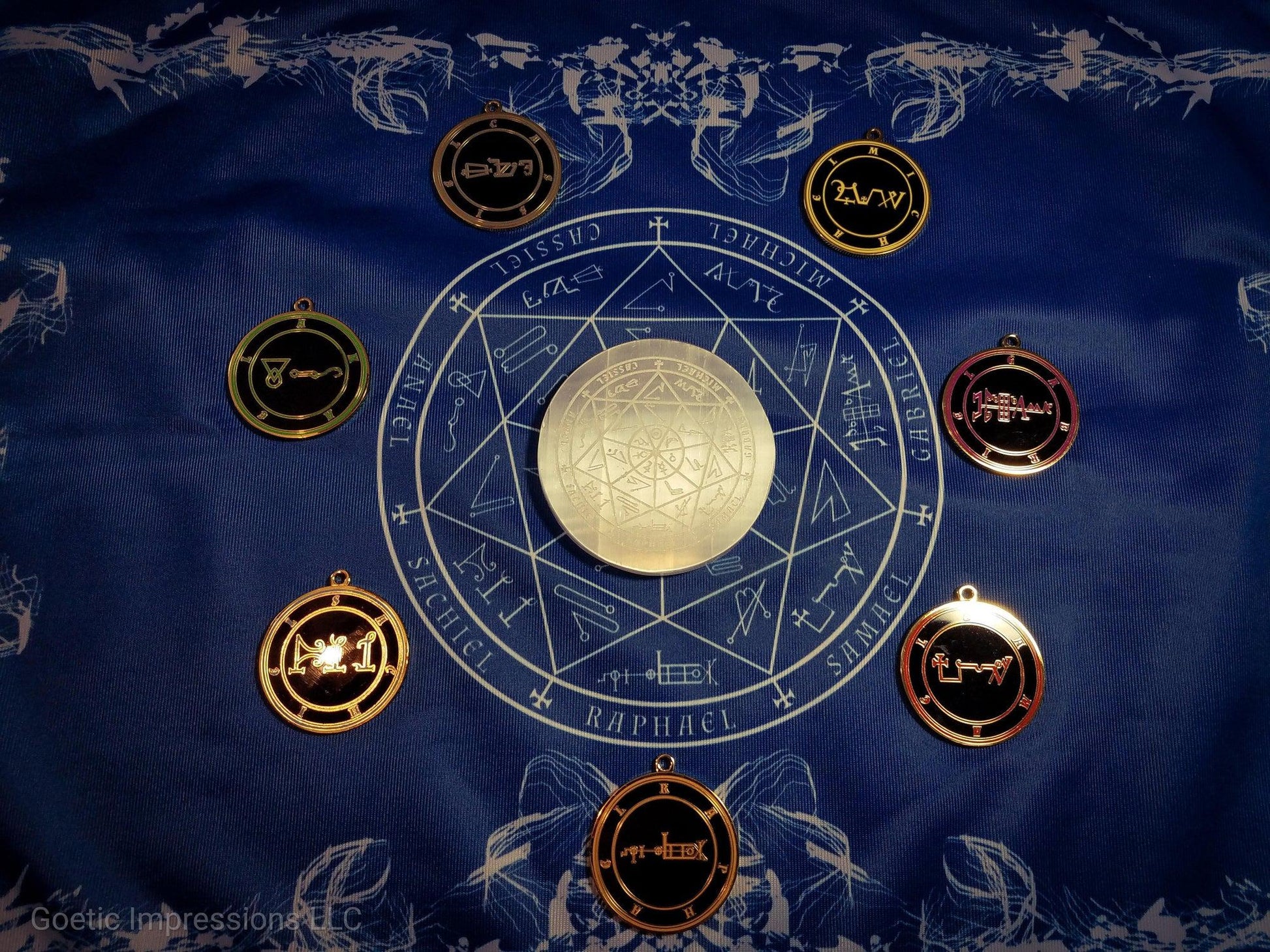 Altar setup for the 7 planetary archangels