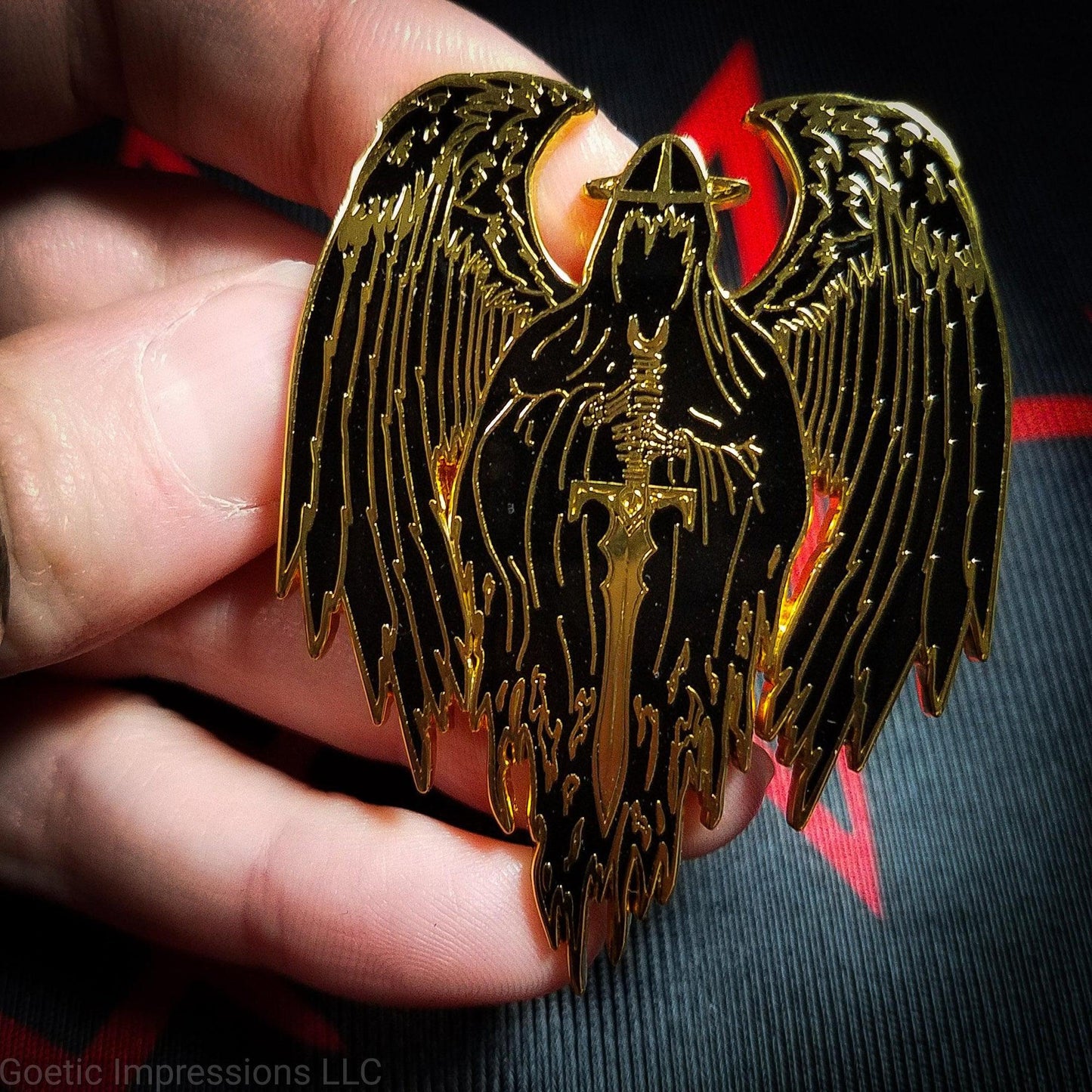 Abaddon: Dark Deities Enamel Pin