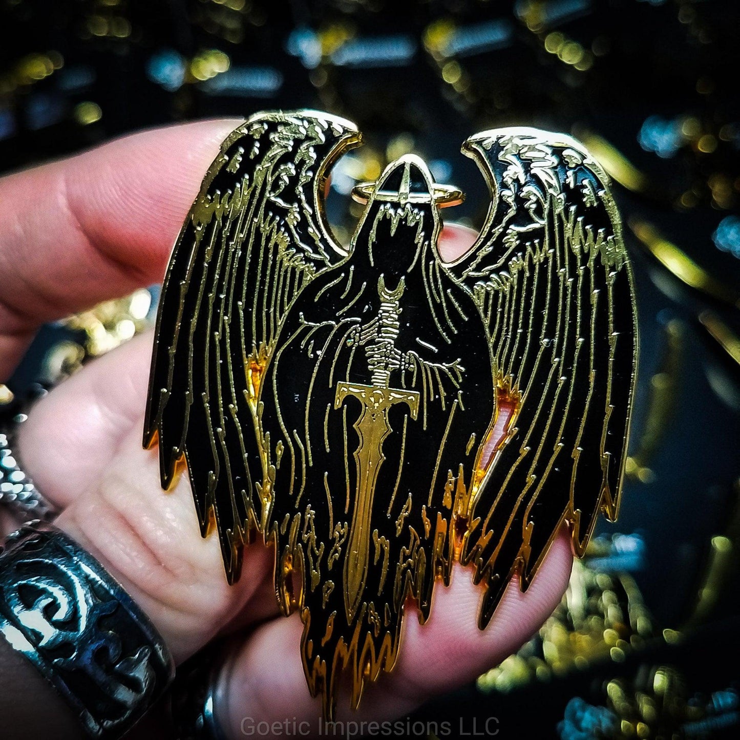 Abaddon: Dark Deities Enamel Pin